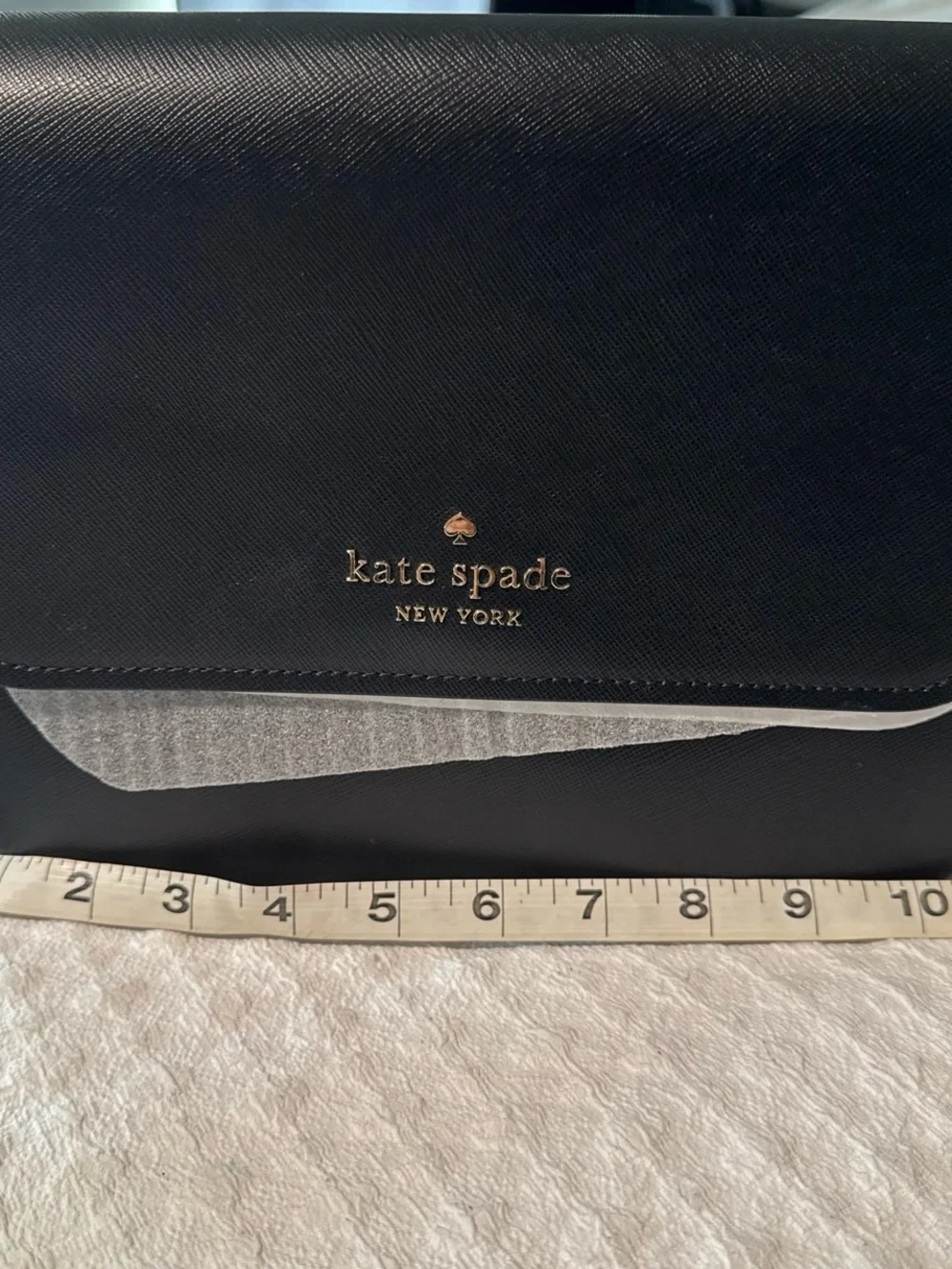 Kate Spade Black and Silver Leather Shoulder/ Crossbody Bag